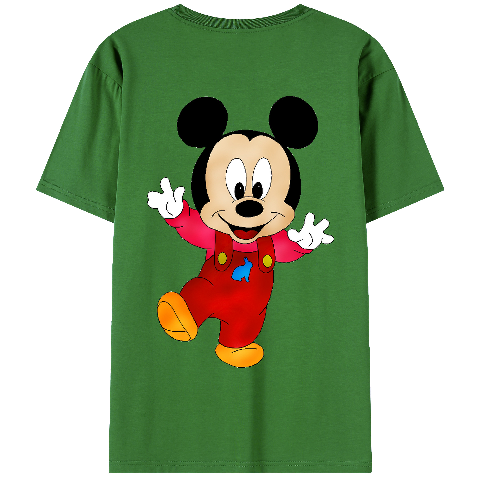 （画像用） ミッキーマウス Mickey Mouse レディース半袖Tシャツ(バックプリント)